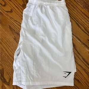 Men's White Gymshark shorts